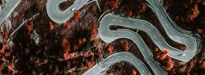 picture of road from up above